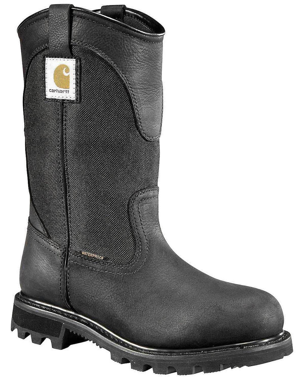 Carhartt womens Wellington Industrial Boot Black Oil Tanned 8.5 US