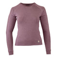 Carhartt Womens Base Force Heavyweight Crew Deep Wine Heather Small